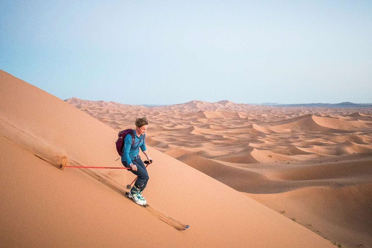 Ski dunes Merzuga morocco