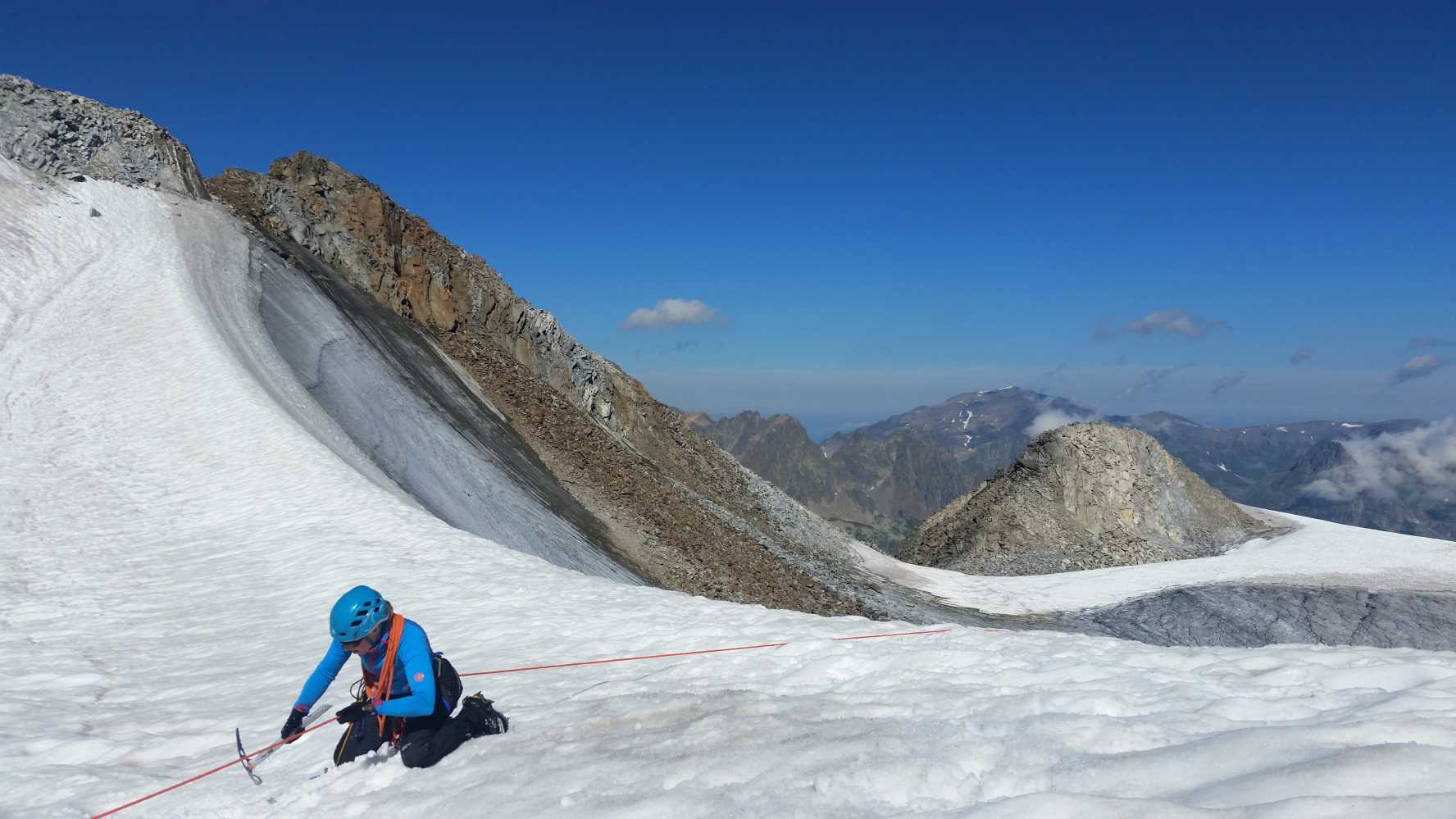 exercice crevasse guide montagne