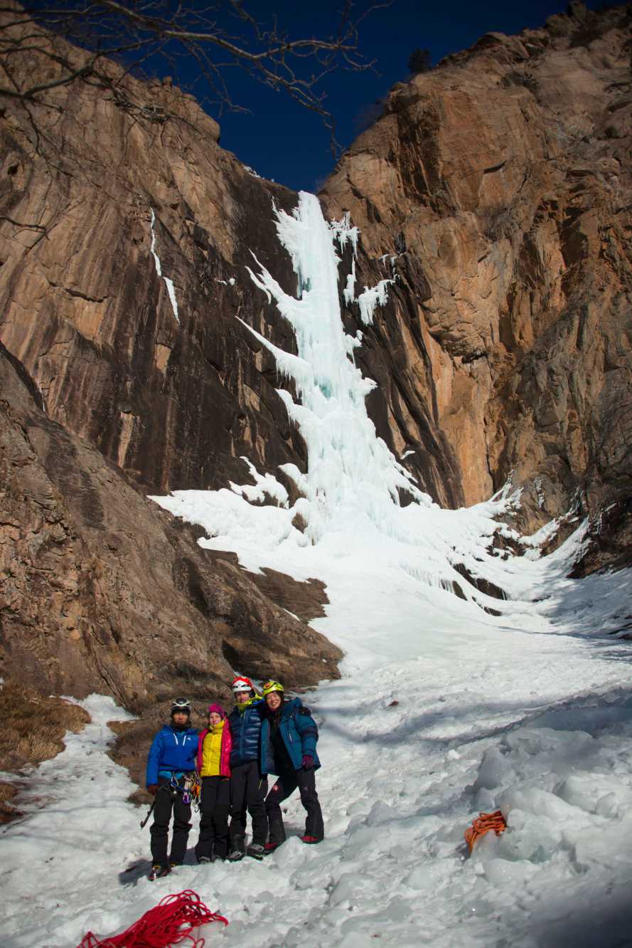 escalade glace Corée du sud